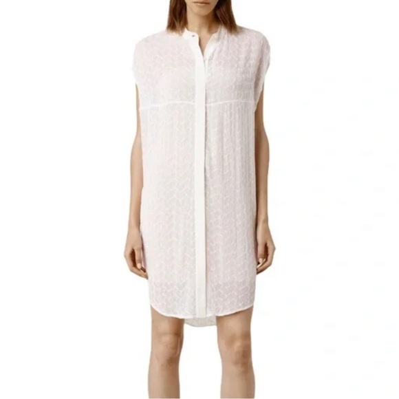 All Saints Sheer Embroidery Tunic - Picture 2 of 8